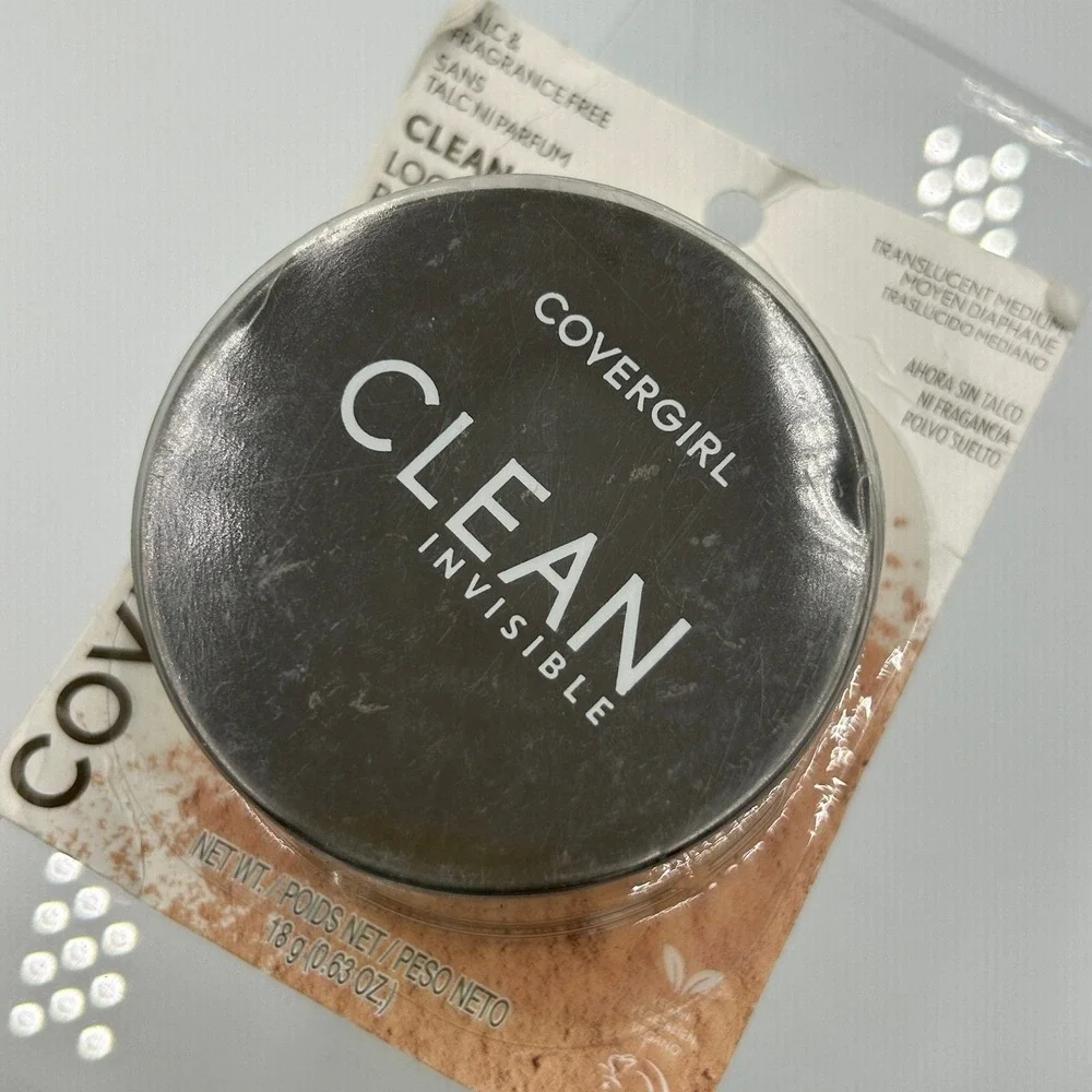 Covergirl Clean Invisible Pressed Powder Translucent 115‎ Talc-Free 2 Pack
